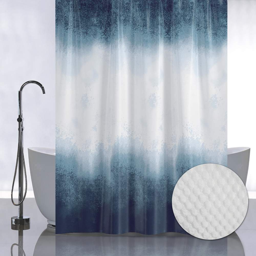 Штора д/ванной без колец 05-09 МОРСКАЯ ВОЛНА Санакс