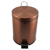 Ведро круглое   5л с пед. нерж. сталь  Медь  105-М