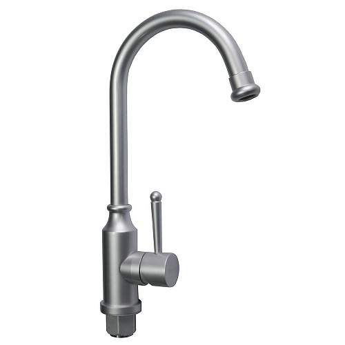 *Смеситель BRIMIX 87208 кухонный алюмин мат. шаровый