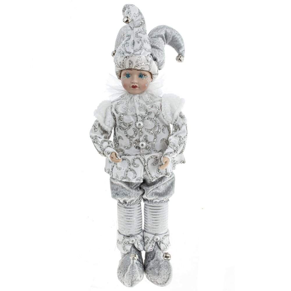 REMECO COLLECTION Игрушка набивная 776016 Клоун (музыка,движение) серебро 16х14х50см 