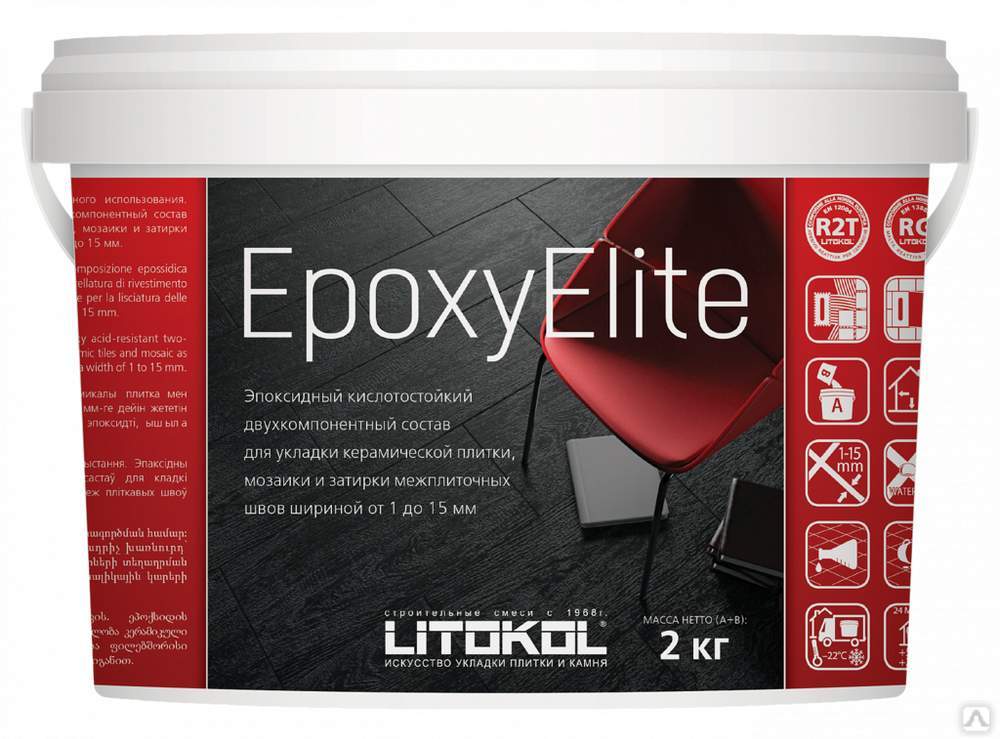 EpoxyElite E.11 Лесной орех эпокс.состав д/укладки и затир.мозаики и плитки 1кг bucket