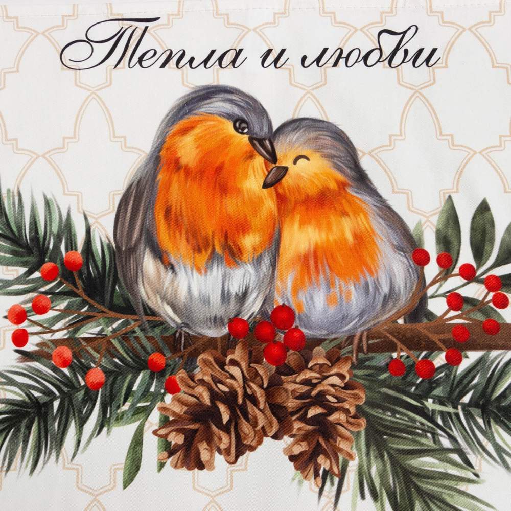ЭТЕЛЬ Winter robin Полотенце 40х73см кухонное 100% хлопок 7321887