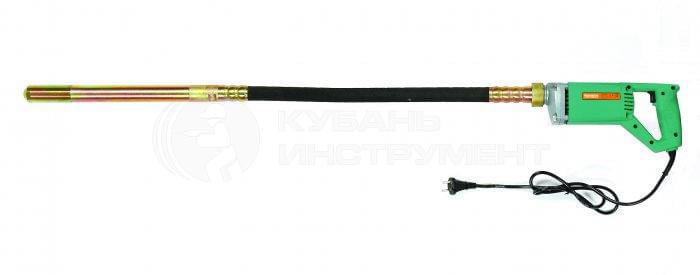Вибратор портативный д/бетона WorkMaster WCV-1100+гиб.валом и бул.ВГ-15/35