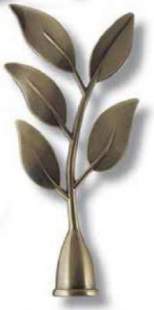 Наконечник DIY  16мм Золото антик Ива 16.01.02.101