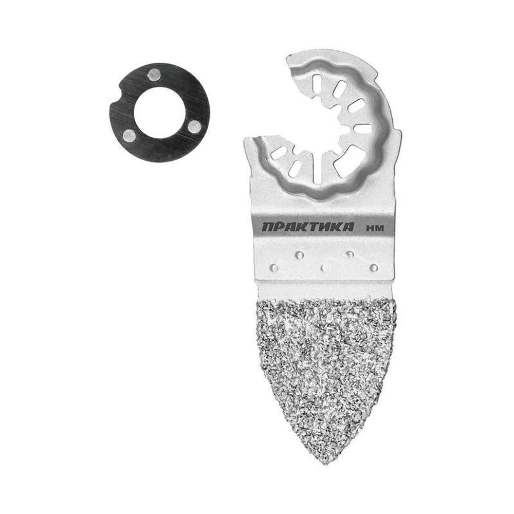 Насадка для МФИ Практика шлиф.дельтовид. двусторонняя НМ по плитке и дереву 240-317