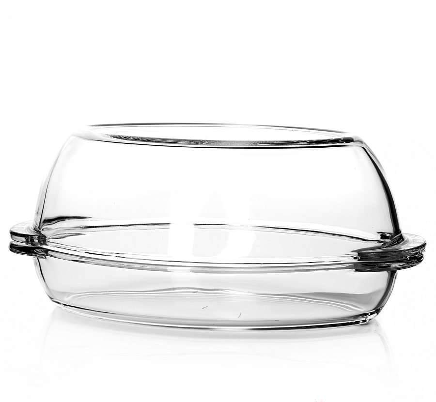 BORCAM Форма 59052 2850мл+1800мл овальная со стеклянной крышкой 340х195х90мм