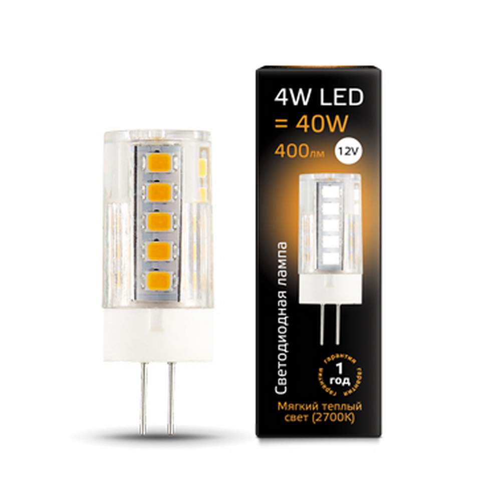 Лампа Gauss LED G4 4W  12V 400Im 2700K  207307104