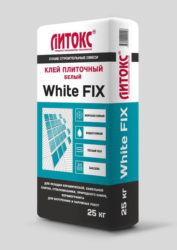 Клей плиточный Литокс White FIX  цементный белый 25кг/56