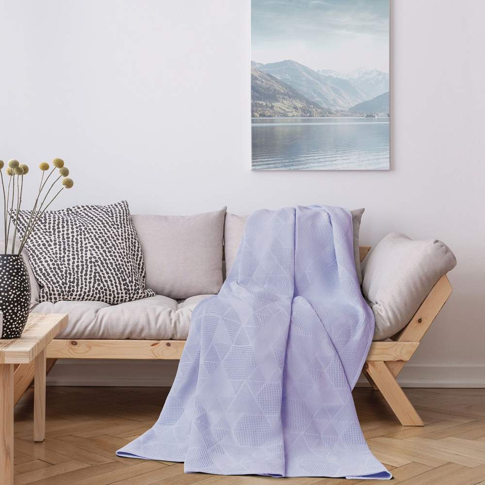 VEROSSA Плед жаккард лаванда 150/190 ЖАК26 751268