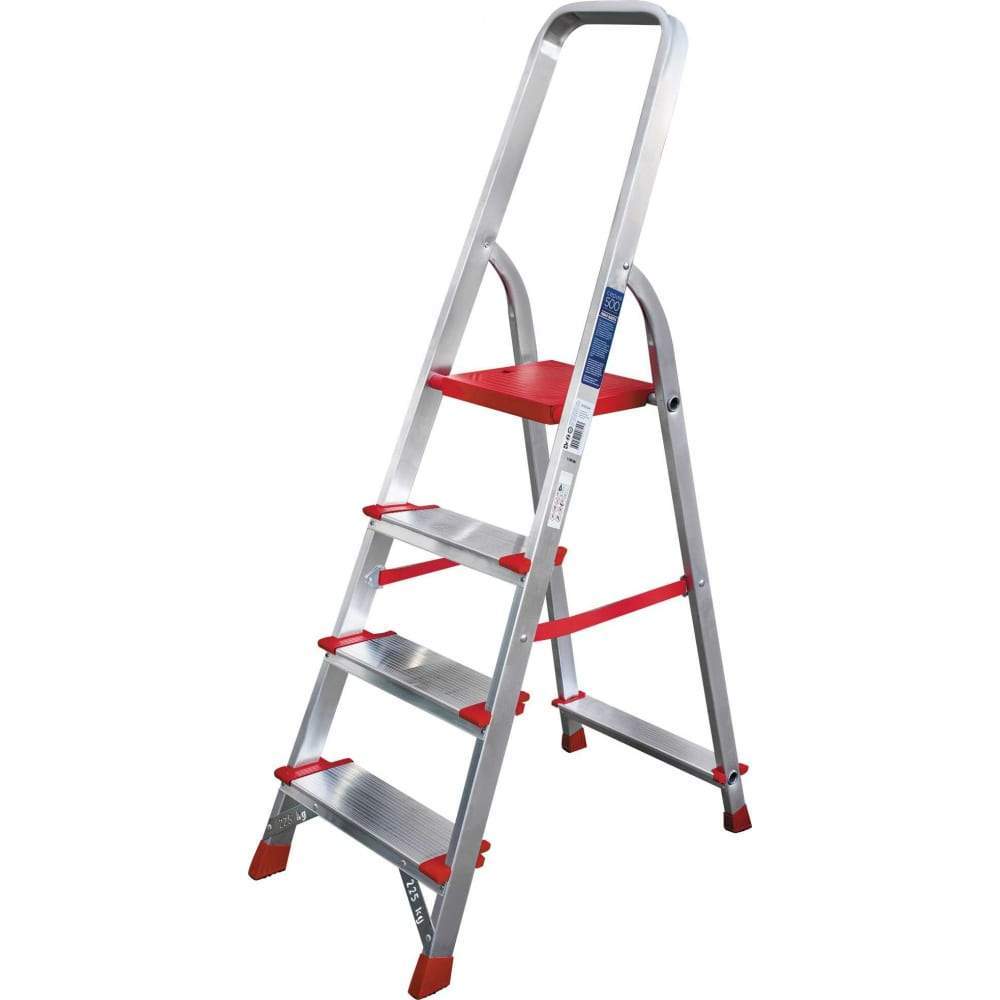 Стремянка  односторонняя алюминивая  NV3117 1x4 ступени 3117104 85см