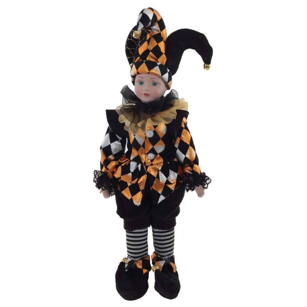 REMECO COLLECTION Игрушка набивная 764804 Клоун (музыка,движение) черный/медь 16х14х50см