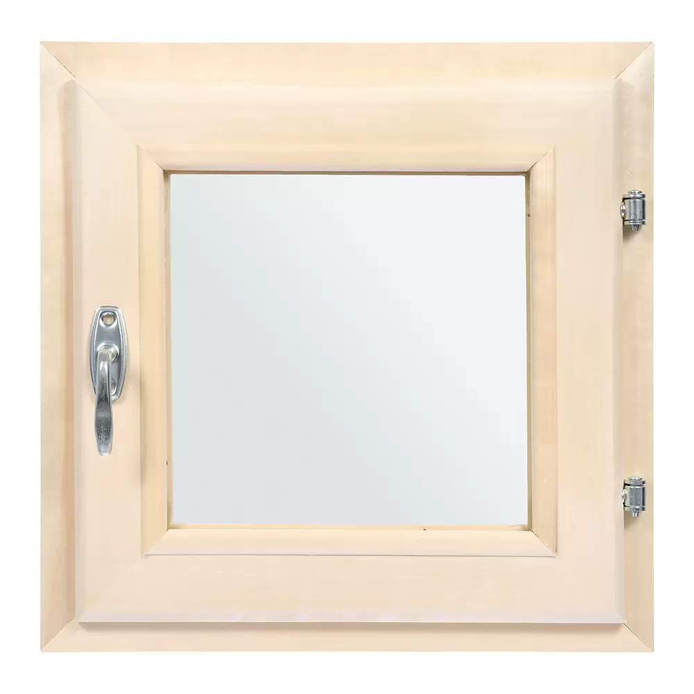 Форточка в парную "Банные штучки"  0,3Вх0,4Шм  2-е стекло, с ручкой, затвором, петлями  32502