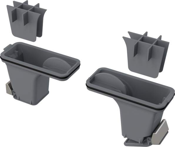 Комплект комб.гидрозатворов д/нерж.желобов Р095