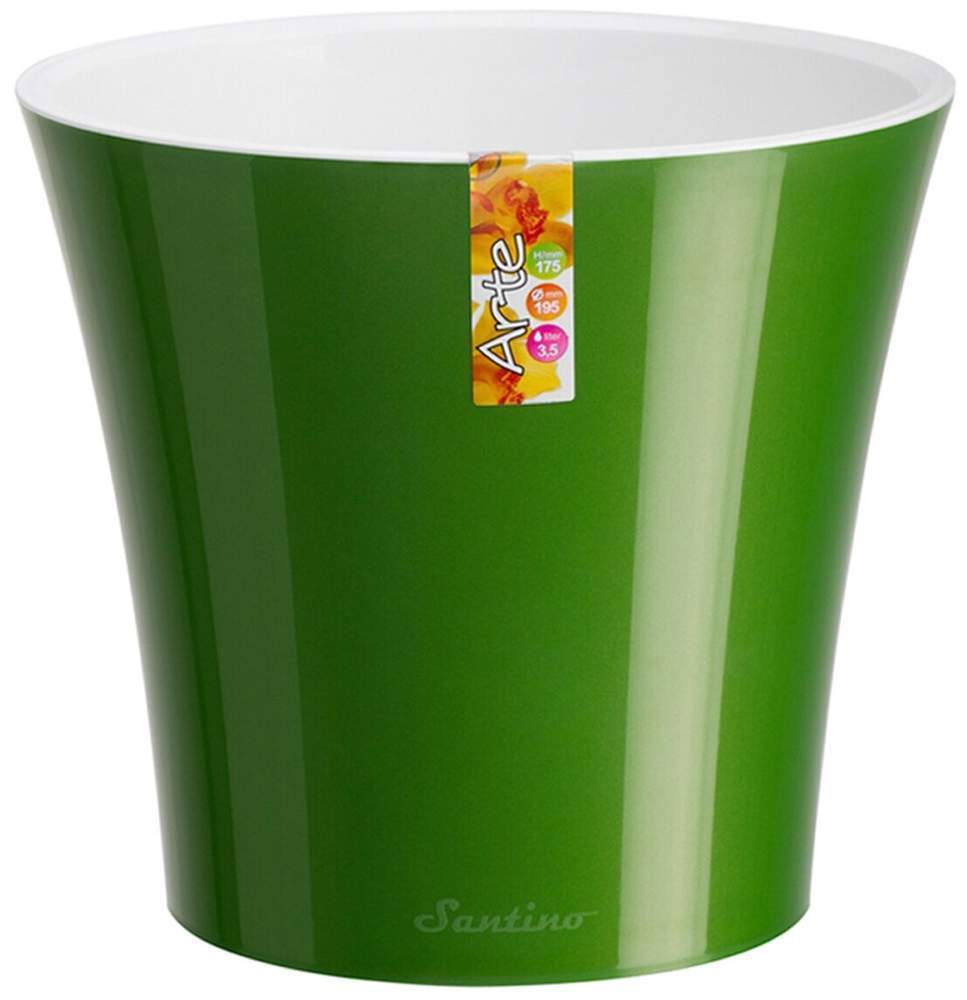 Кашпо  Арте  5л  зелен. золото/бел  ЭД  П5724