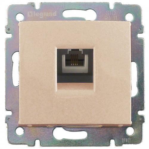 Розетка  VALENA телефонная  1хRJ11 4 сл.к  774338/ 33853