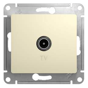 Розетка SE Glossa  Беж. TV проходная 4DB  SE GSL000292