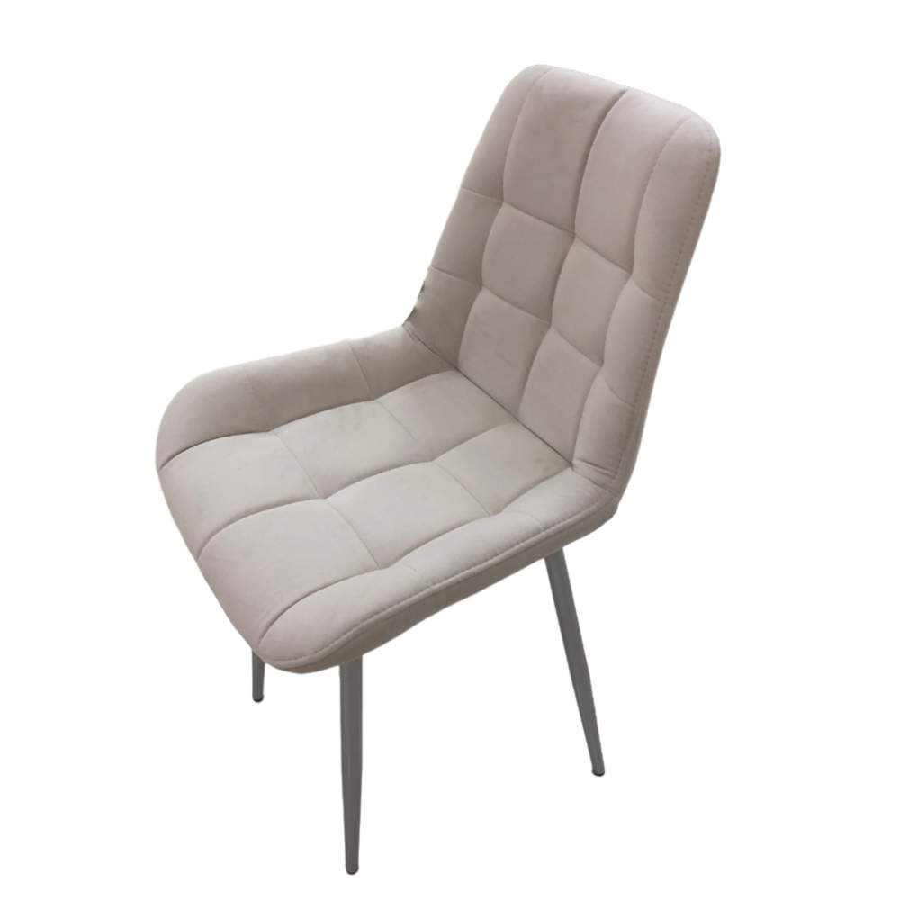 Стул МИС 7 Белен хром лак/ велутто 04 бежевый