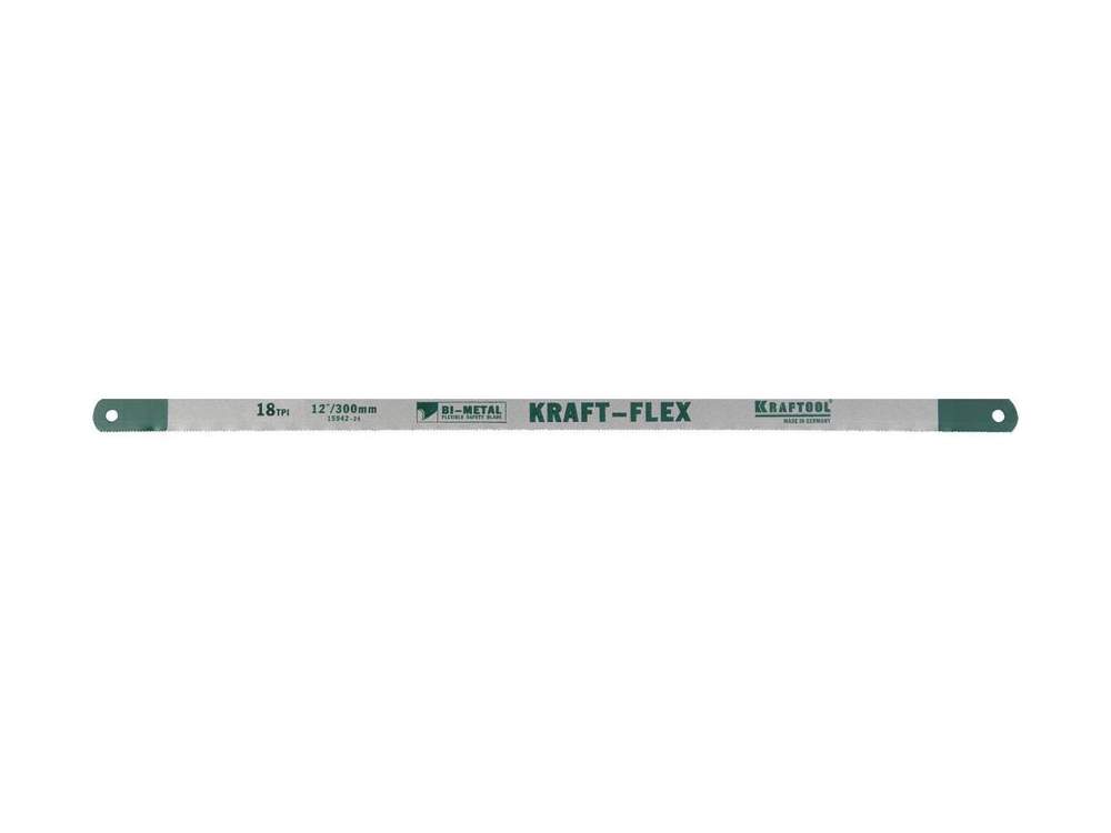 Полотно KRAFTOOL Alligator-18 18 TPI , 300мм, биометр.гибкое по мет.  15942-18-S10