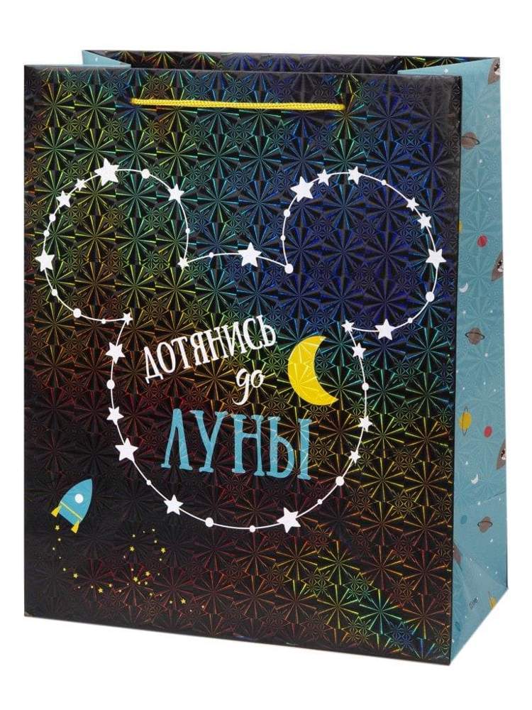ФЕНИКС ПРЕЗЕНТ Пакет подарочный 81173 Силуэт Микки 26х32,4х12,7