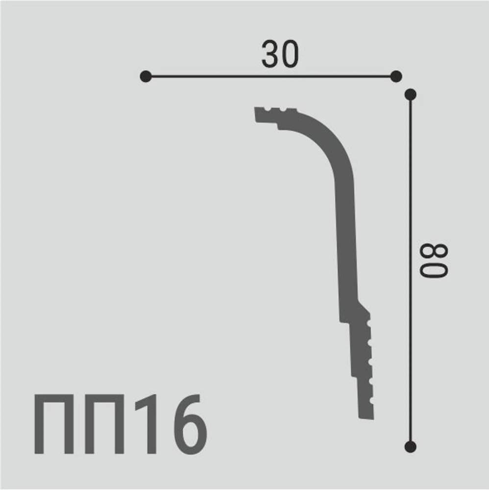 Карниз XPS POLYMER ПП 16 80*30/22