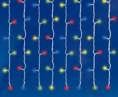 Занавес с/д ULD-C2030-240/SWK Multi соедин-й IP67  3,0х2,0м статич.свеч. разноцв. 01364