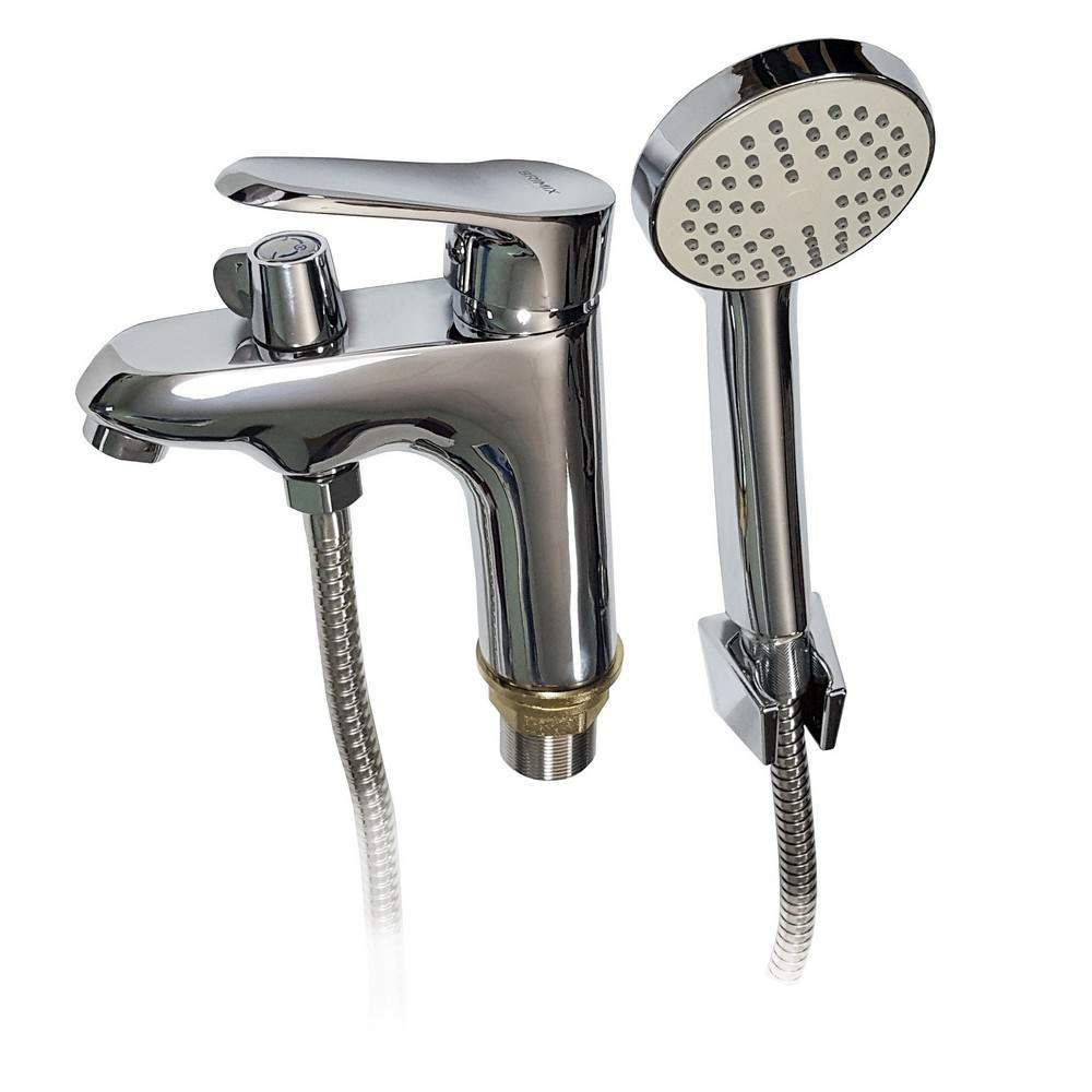 Смеситель BRIMIX  3545  на раков.шар. с перекл. на душ.лейка+шланг+кроншт.