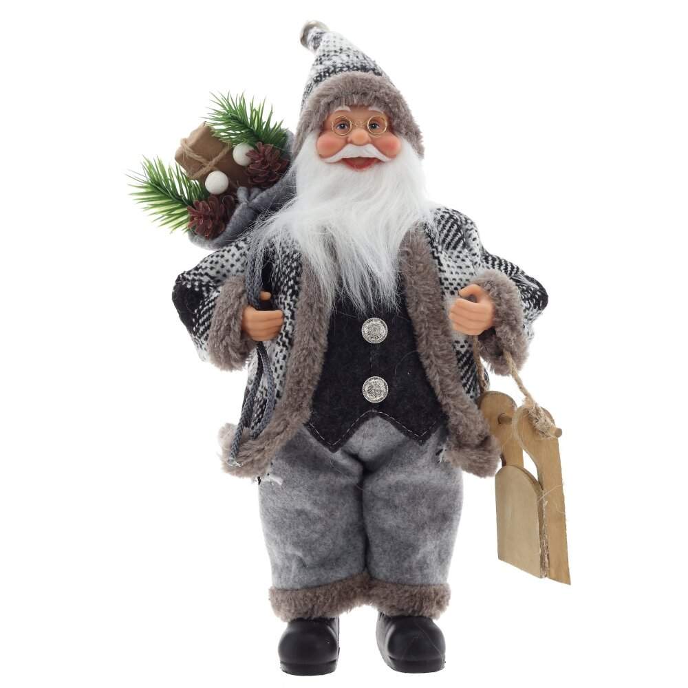 REMECO COLLECTION Дед Мороз 822379 серый 17,5х11х30см