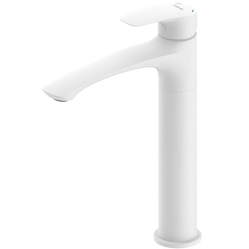 Смеситель Milardo Rora  RORWT01M01  для наст.умыв. белый матов.