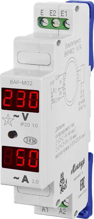 Вольтметр/Амперметр ВАР-М02 АС20-450В УХЛ4  A8302-16939718 Меандр