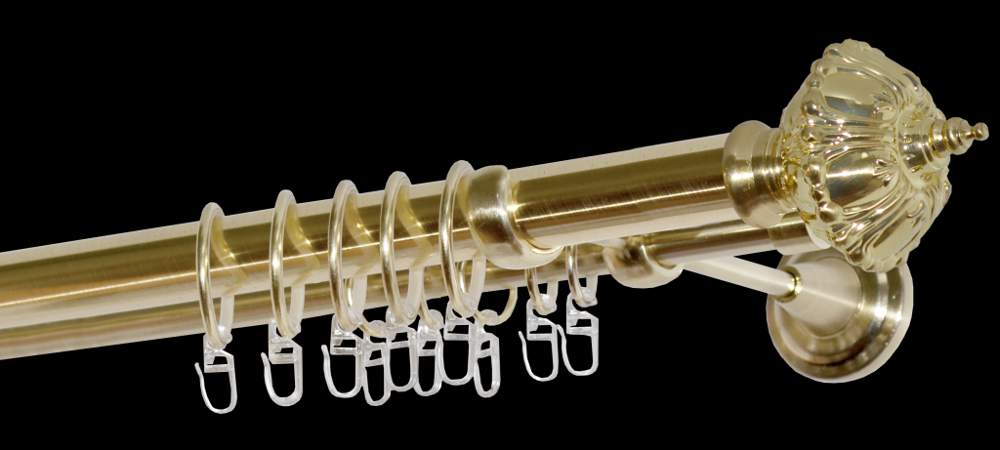 Карниз  DIY  28+16мм двойной (100) Зол. глянец 1.8