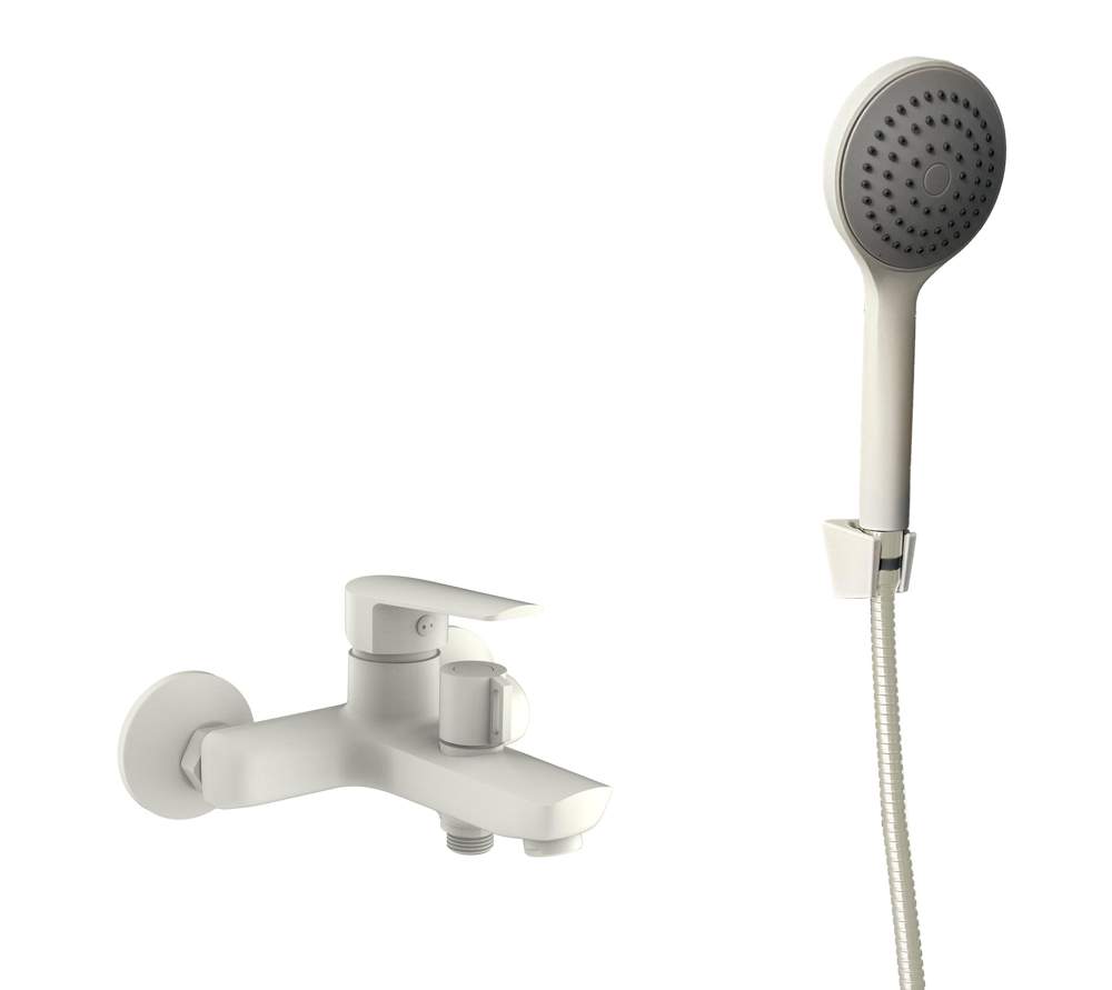 Смеситель Lagos White д/ванны, кор/изл. ,c акс. LG54W