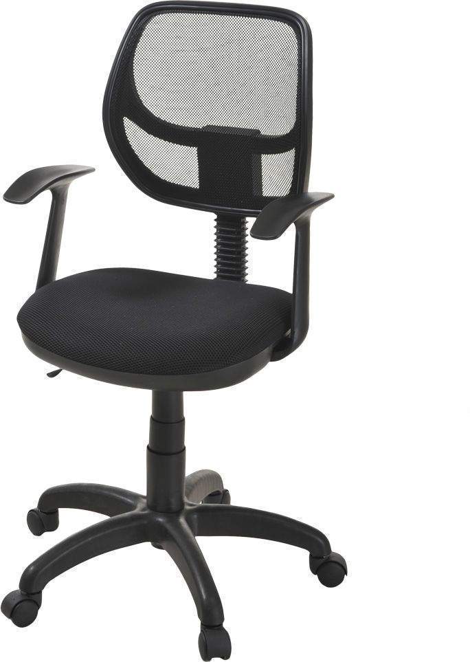 Кресло Степ (тк.мебельная ТК-1 (черный) тк.S №10синий ПВМ PL 600 Т-подл. (Max 100кг)