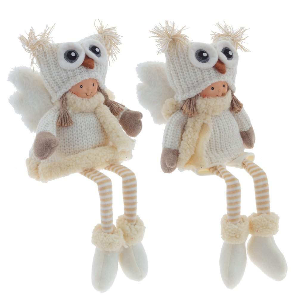 REMECO COLLECTION Игрушка набивная 763936 Ангел Мальчик/Девочка белый/кремовый 10х17х40см 2 вида