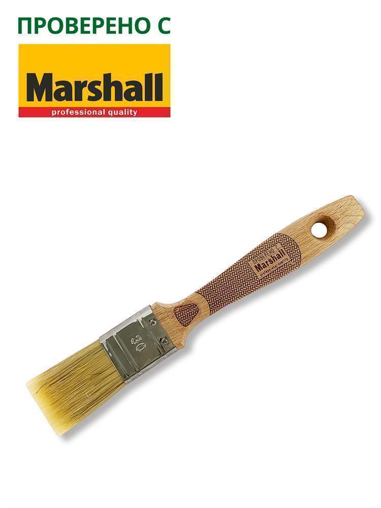 Кисть плоская Handmaler Pro Red светлая смеш.щетина,бук.ручка, 30мм  1007-30