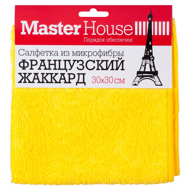 MASTERHOUSE Салфетка д/уборки 60162 Французский жаккард микрофибра 30*30см