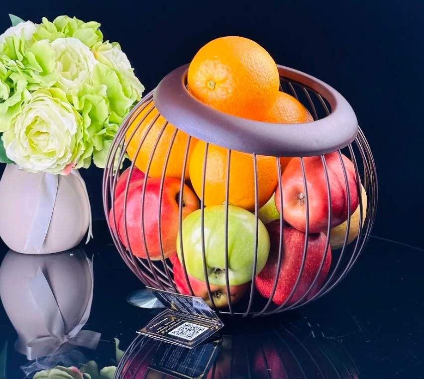 LENARDI Корзина д/фруктов 401-085 25см шоколад