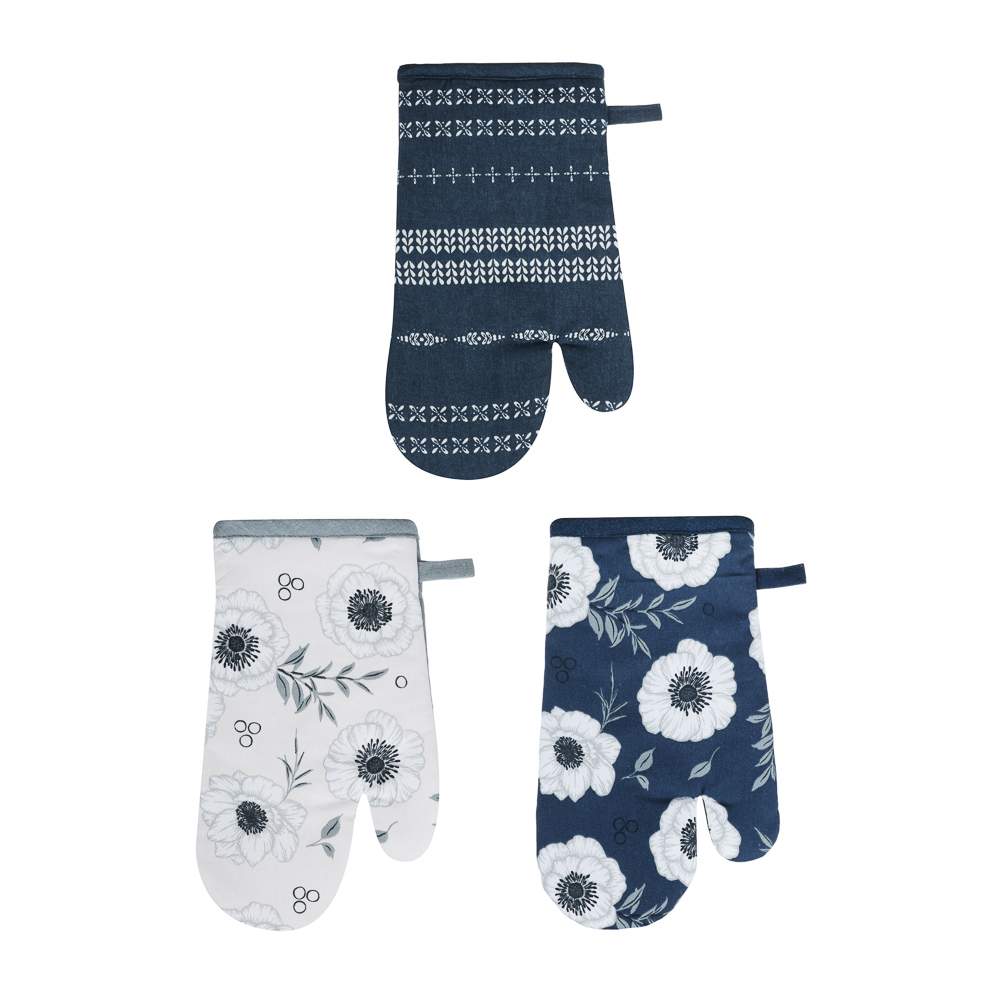 PROVANCE Прихватка-варежка 493-135 Нэви, 100% хлопок 18х29см , синий, 3 цвета