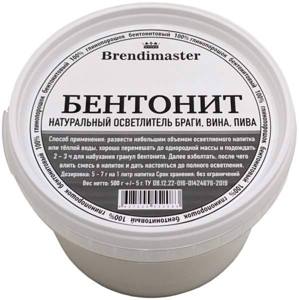 Бентонит винный 0,5кг 01461