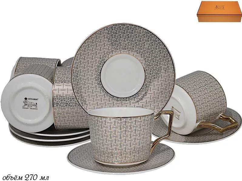 LENARDI Набор чайный 244-009 12пр/6перс 250мл