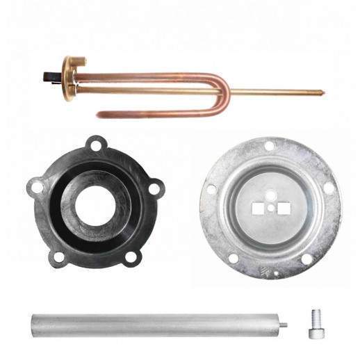 ТЭН RCF 1500W M6+фланец+уплотн.прокладка+анод М6+Винт 66461F