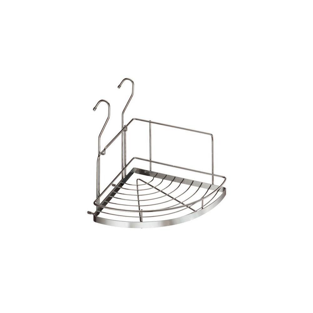 Полка  Хром  YJ-G301A  угловая  малая  230х230х230мм