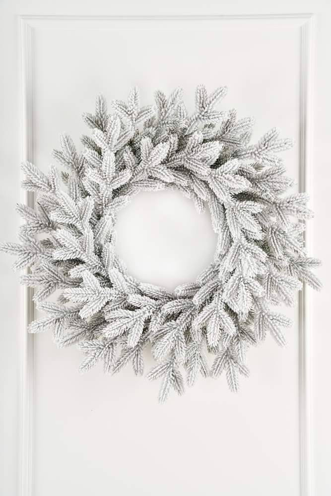 MAX CHRISTMAS Венок рождественский Версальский заснеженный 70см 100% литые веточки ВВРЗ 70
