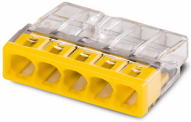 Клемма WAGO на 5 пров.0,5-2,5мм2 медь-медь 2273-205