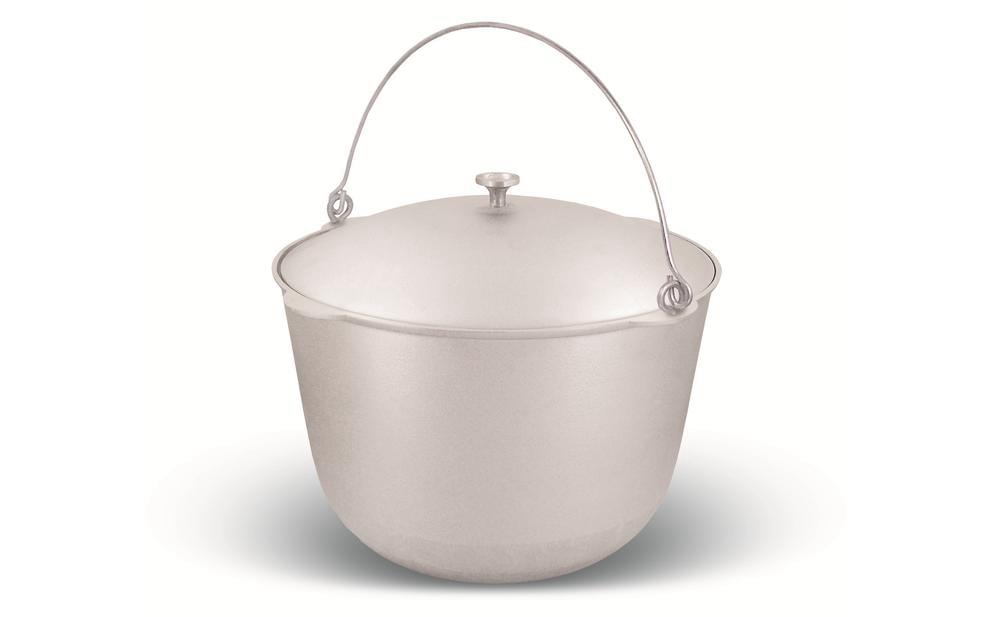 KUKMARA Котёл кп300 30л походный 42,5х31,5см литой аллюминий с ручкой с крышкой