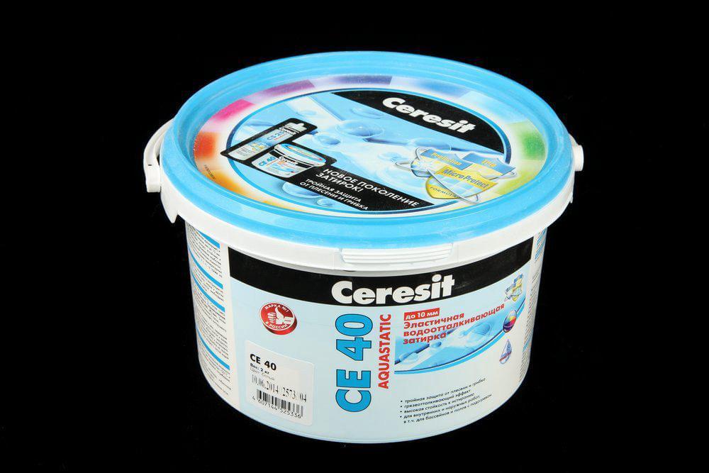 Затирка Ceresit CE A 40 эл. вод. пр/гриб. 2кг белая  1046234