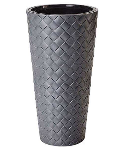 Горшок Матуба слим  №30 морозостойкий антрацит  23л