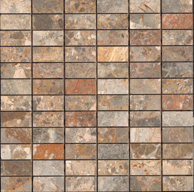 Мозаика Mix 23х48 (300х300х9), натур. мрамор