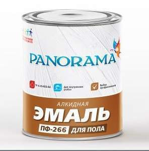 Эмаль ПФ-266 Panorama красно-коричневая 1,9 кг  