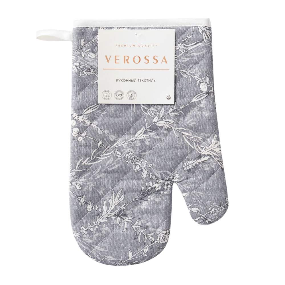 VEROSSA Прихватка-варежка 781845 Серебряный век 18х30см х/б 