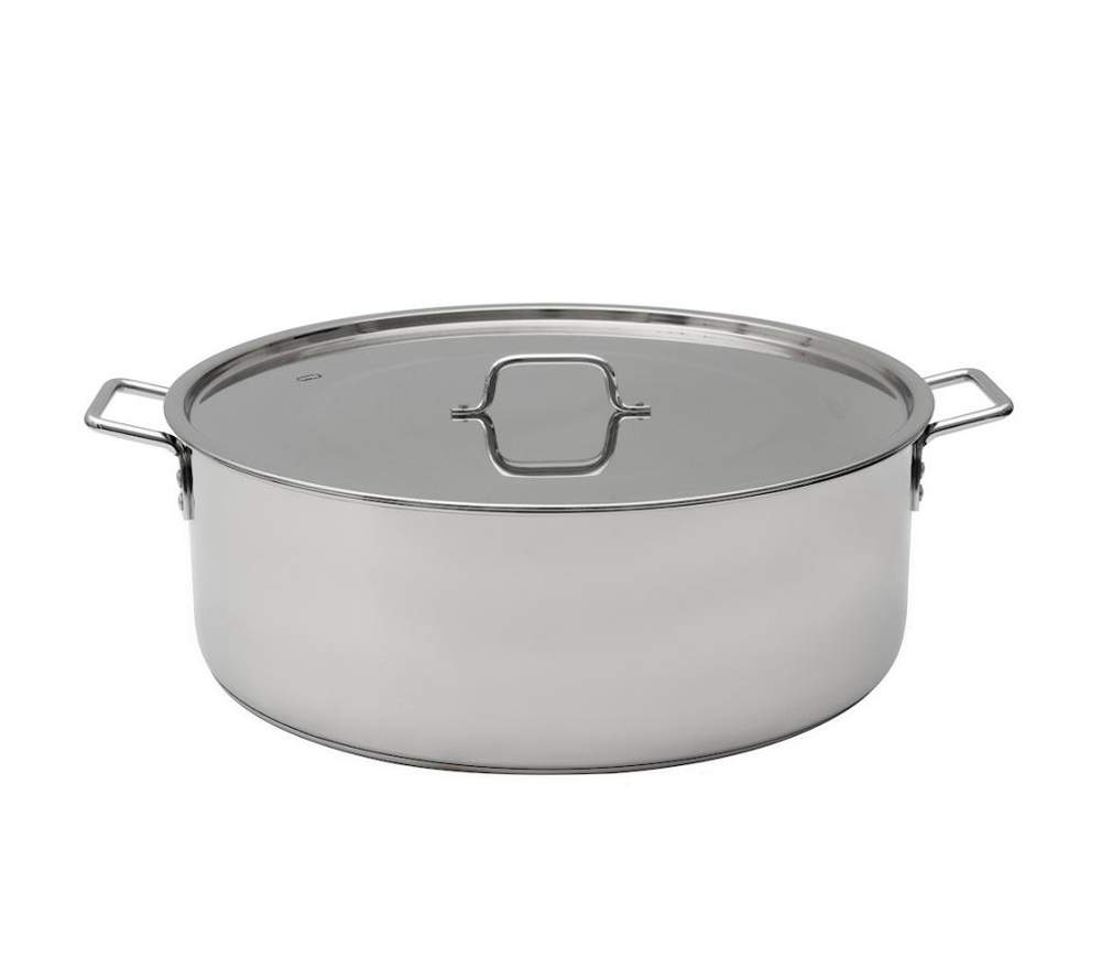 КАТУНЬ Общепит Котел 30л d40 h26 низкий с мет.крышкой нерж.тройное дно КТ-ОБ-30К